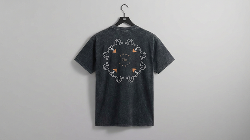 Black acid wash DOSE t-shirt printed