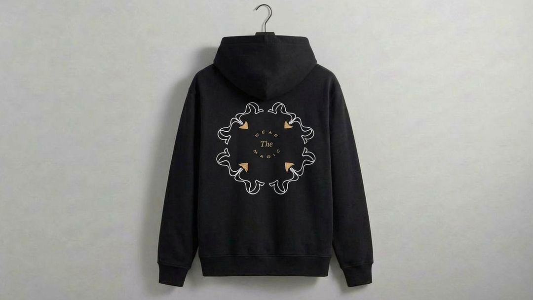 Black DOSE hoodie embroidered