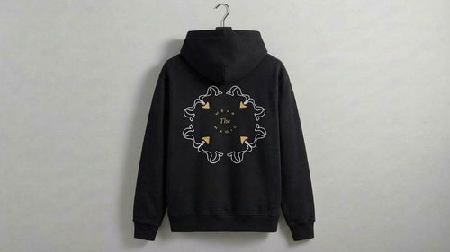 Black DOSE hoodie embroidered